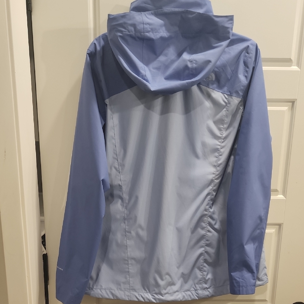 The North Face Light and Dark Blue Hooded Jacket - Picture 2 of 3